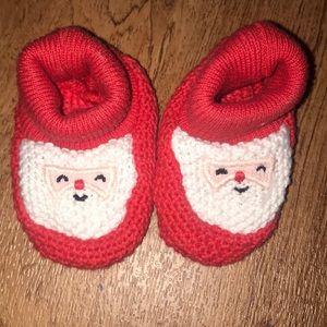 Baby Christmas Santa Knit Booties 0-3 months 🎅🏻